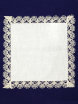 Салфетка белая со светлым кружевом арт. 6нхп-654, 33х33 фото 1 — Samovars.ru