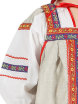 Русский народный костюм "Забава" детский льняной бежевый сарафан и блузка 7-12 лет фото 2 — Samovars.ru