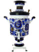 Электрический самовар 10 литров с художественной росписью "Гжель", арт. 121009 фото 1 — Samovars.ru