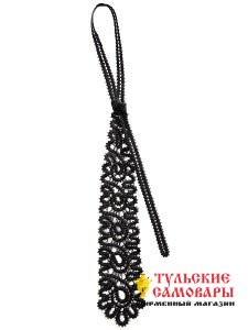 Кружевной черный галстук "Капелька" фото 1 — Samovars.ru