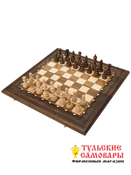 Шахматы 50 прямые с бронзой, Ohanyan фото 1 — Samovars.ru